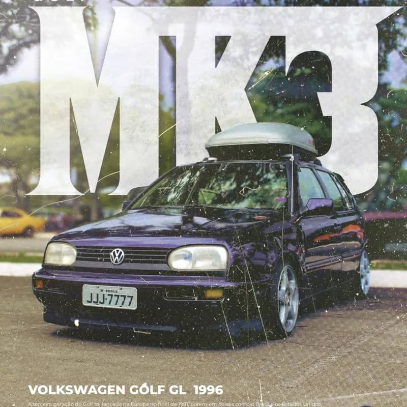 Imagem da campanha A volta do Golf Mk3