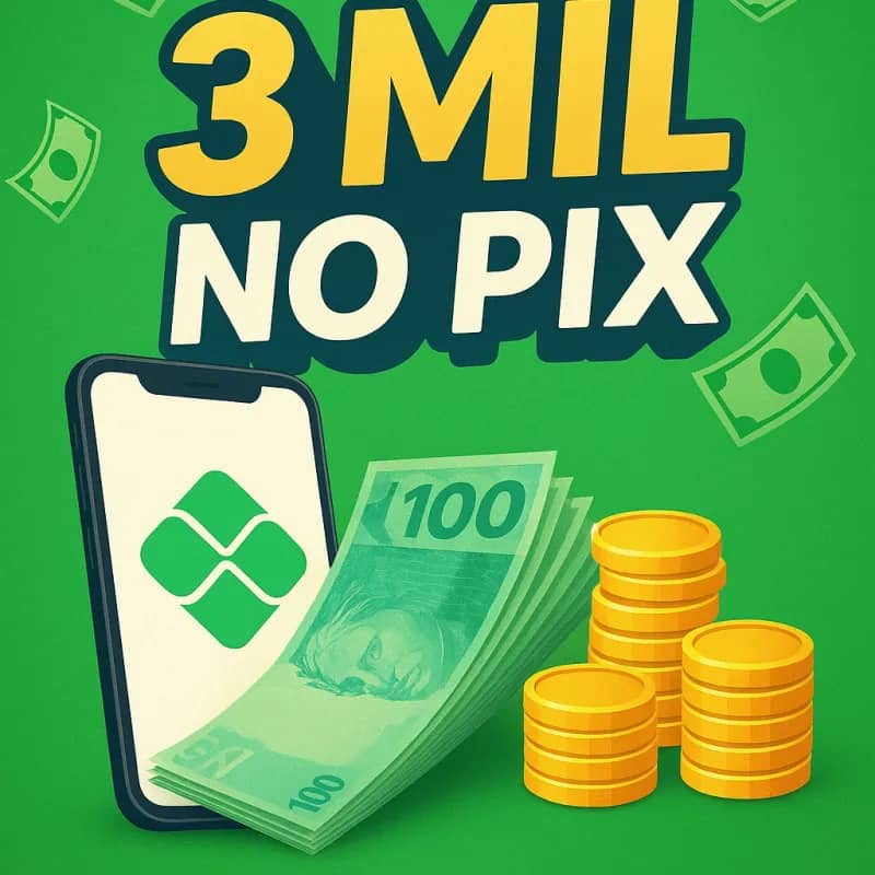 Imagem da campanha 3 mil no Pix
