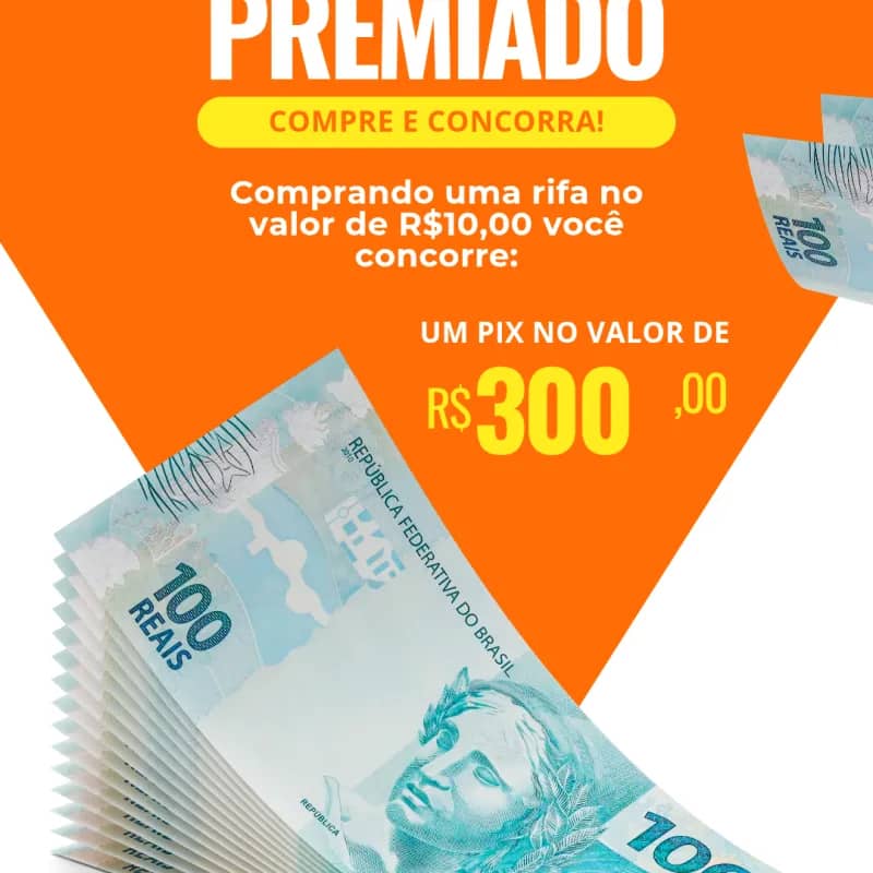 Imagem da campanha Prêmio Em dinheiro no pix
