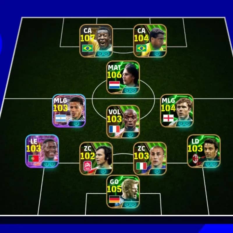 Imagem da campanha Ação de conta efootball do Pelé