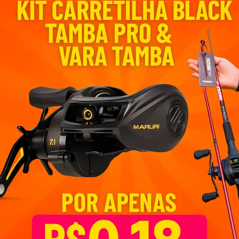 Imagem da campanha Kit Vara e Carretilha Pesqueiro