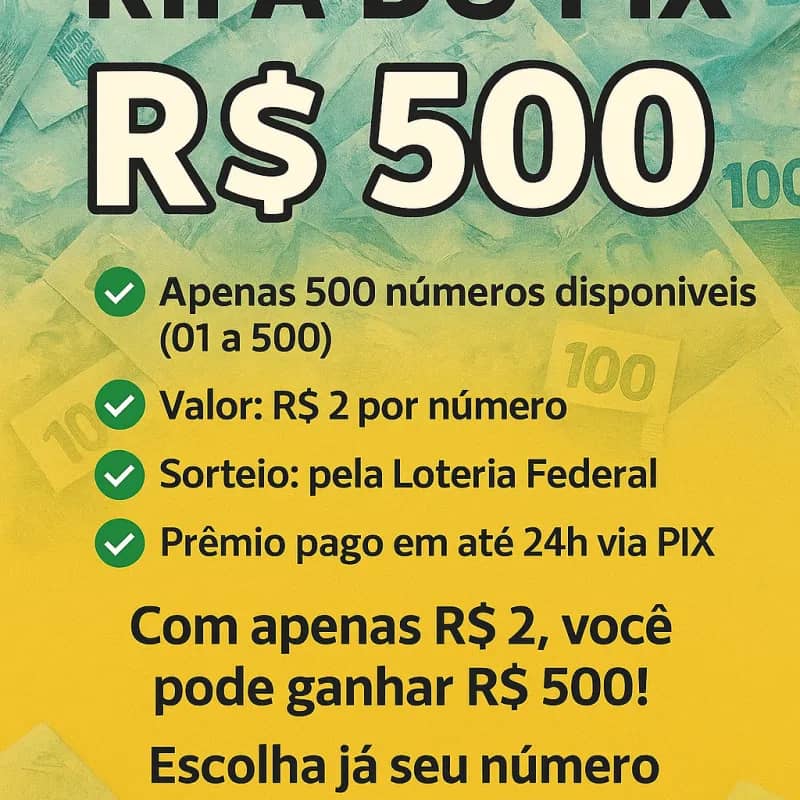 Imagem da campanha 500 no pix