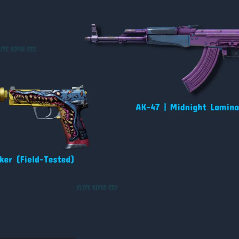 Imagem da campanha USP-S | Jawbreaker (Field-Tested) & AK-47 | Midnight Laminate (Field-Tested)