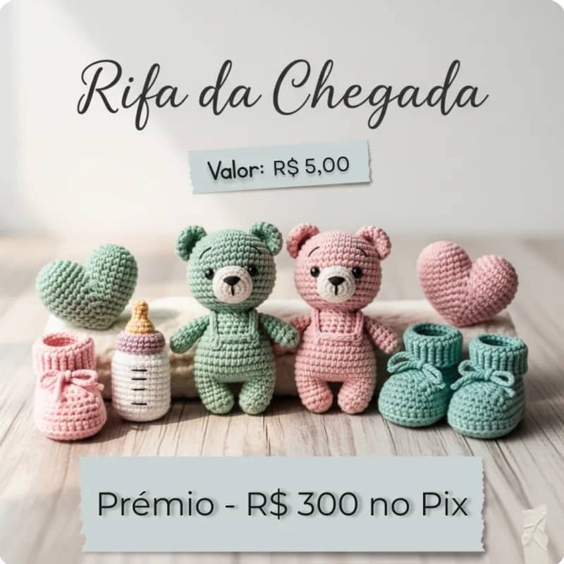 Imagem da campanha Rifa da chegada - Sorteio de R$ 300 no PIX