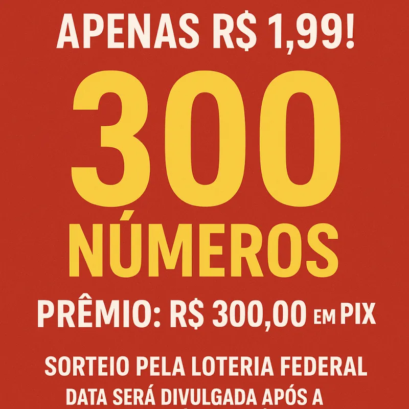 Imagem da campanha 🔥 Rifa do PIX – Apenas R$ 1,99! 🔥