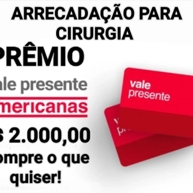 Imagem da campanha Ajude com uma cirurgia e concorra a R$ 2.000,00