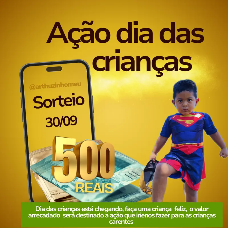 Imagem da campanha Ação do Arthuzinho