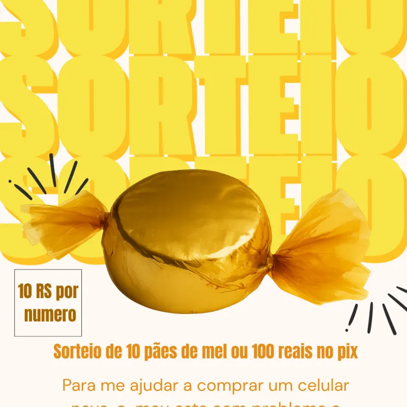Imagem da campanha Sorteio de Pão de Mel