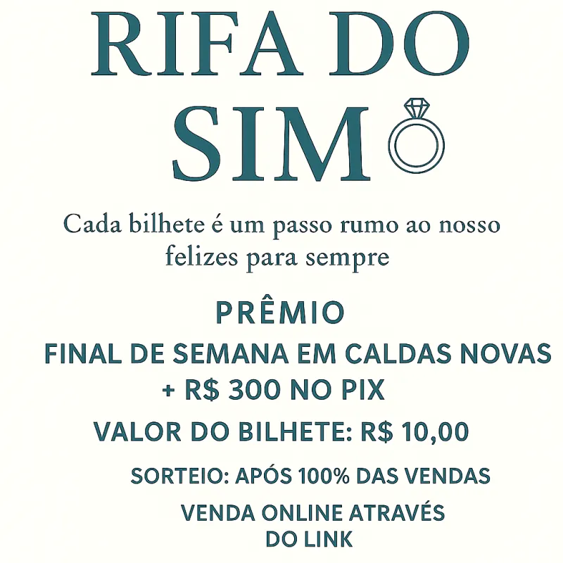 Imagem da campanha Rifa do sim