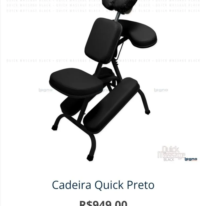 Imagem da campanha Cadeira de Quick Massage ou pix R$$1000,00