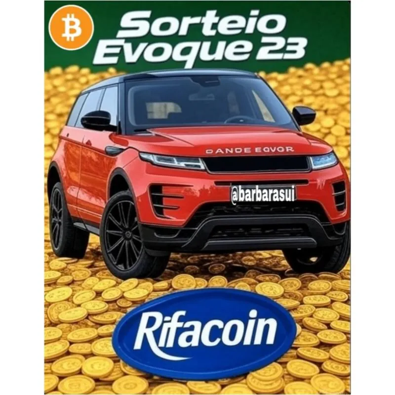 Imagem da campanha Sorteio Evoque - Rifacoin