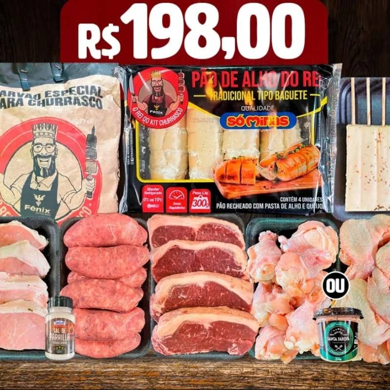 Imagem da campanha Kit churrasco no valor de 198,00