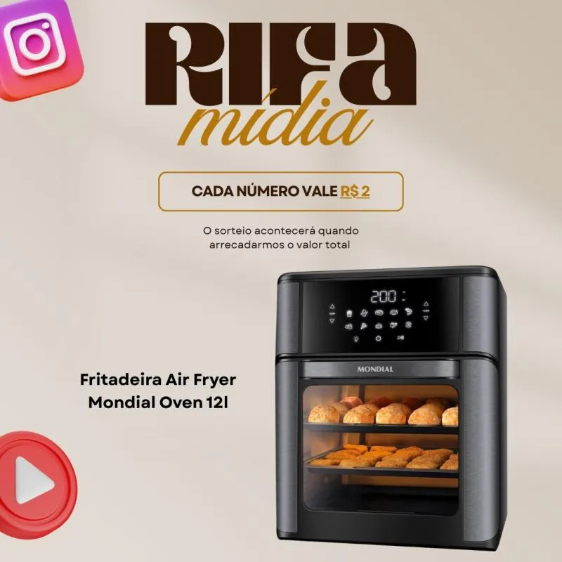 Imagem da campanha Rifa da mídia