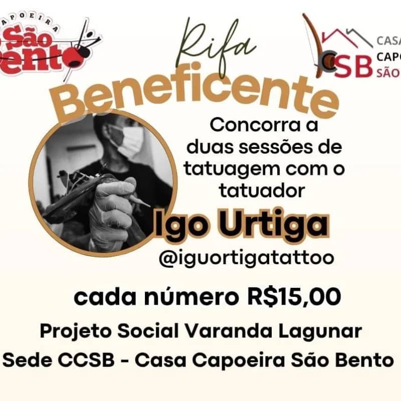 Imagem da campanha Rifa beneficente, projeto social Varanda Lagunar-CCSB