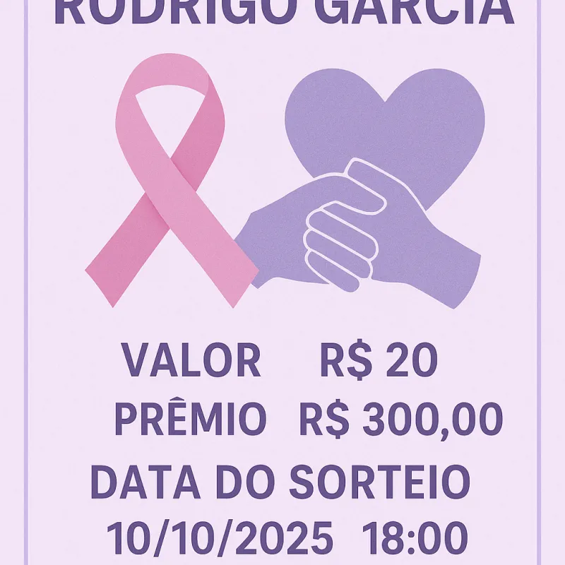 Imagem da campanha Rifa Solidária para o Tratamento do Rodrigo