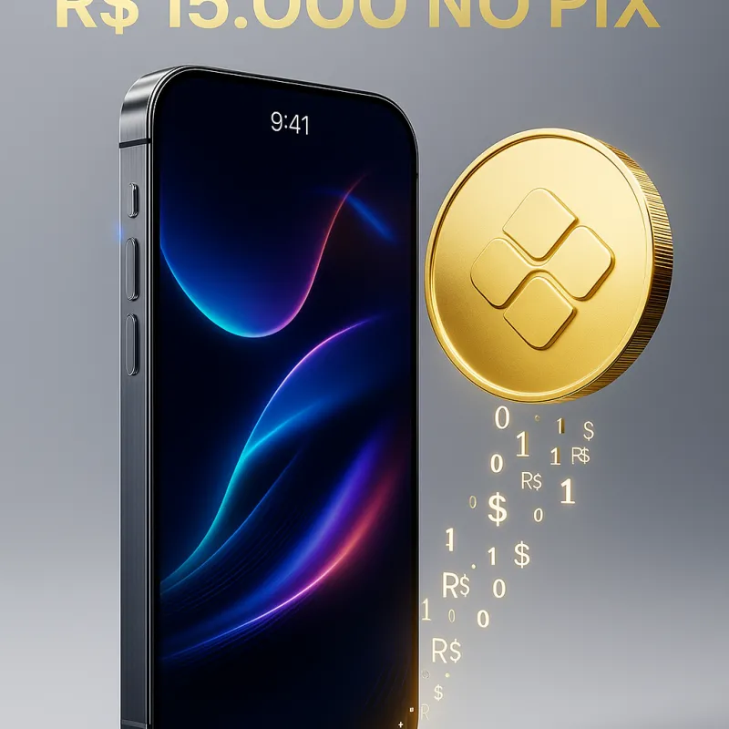 Imagem da campanha iPhone 17 ou 15 MIL no PIX