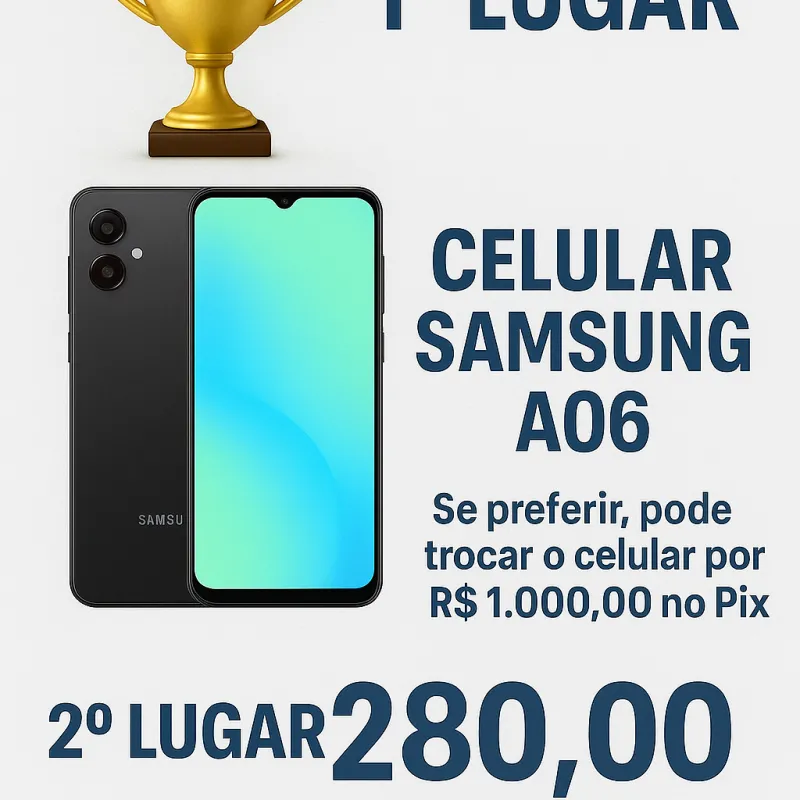 Imagem da campanha sorteio da loja @yuri_assistence