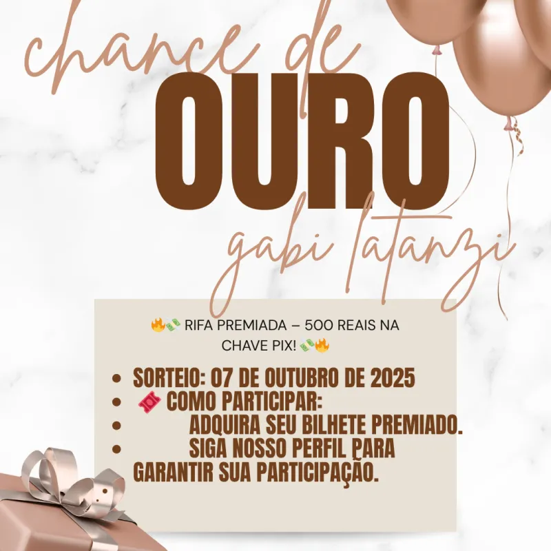 Imagem da campanha Chance de ouro