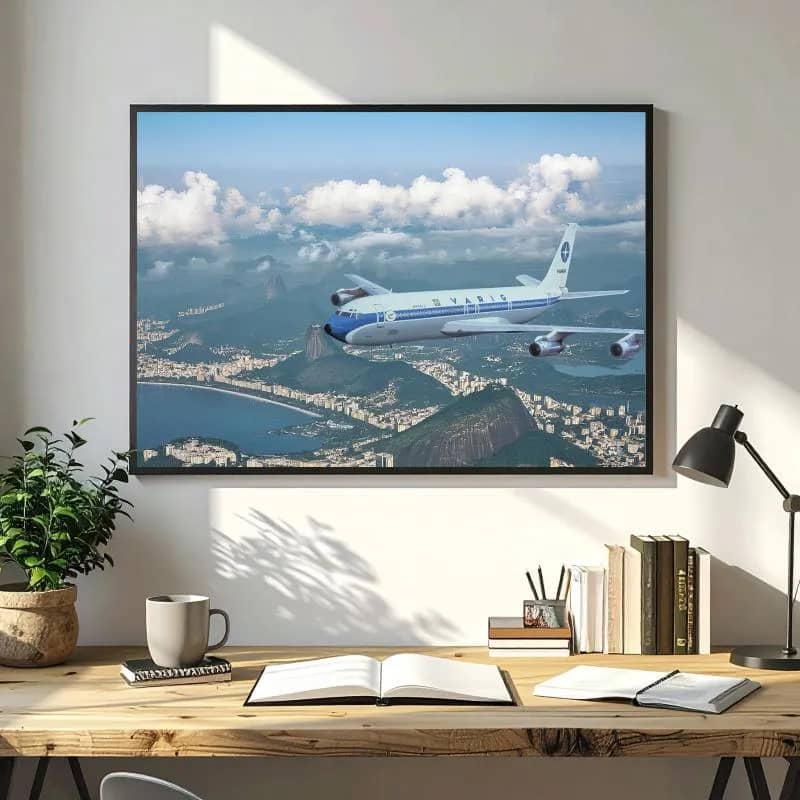 Imagem da campanha Quadro decorativo Boeing 707 Varig