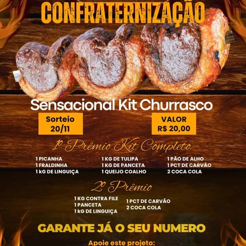 Imagem da campanha Rifa de Confraternização