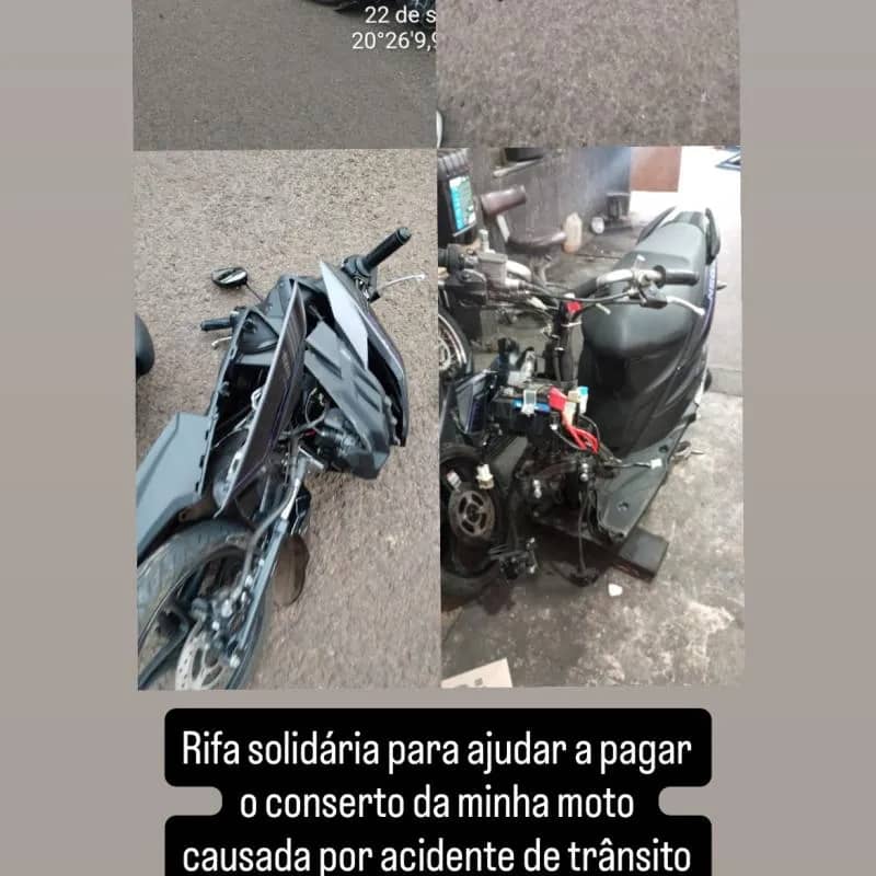 Imagem da campanha Rifa solidário para o conserto da Neozinha