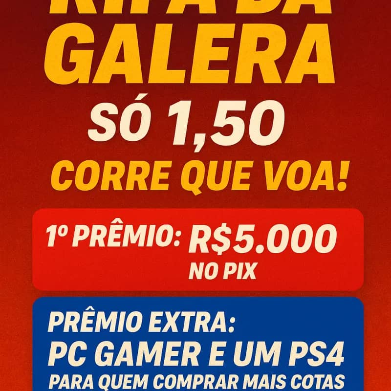 Imagem da campanha Rifa