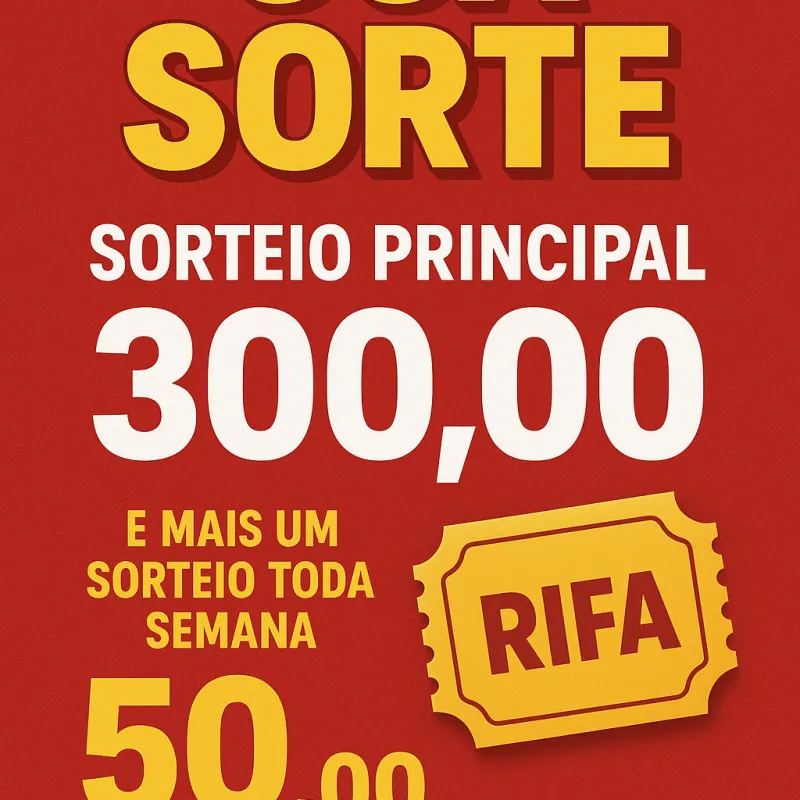 Imagem da campanha SUA SORTE