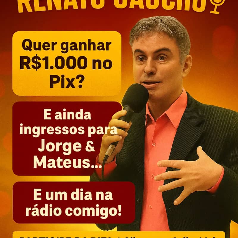 Imagem da campanha 🎉 RIFA DO RENATO GAÚCHO! 🎙️