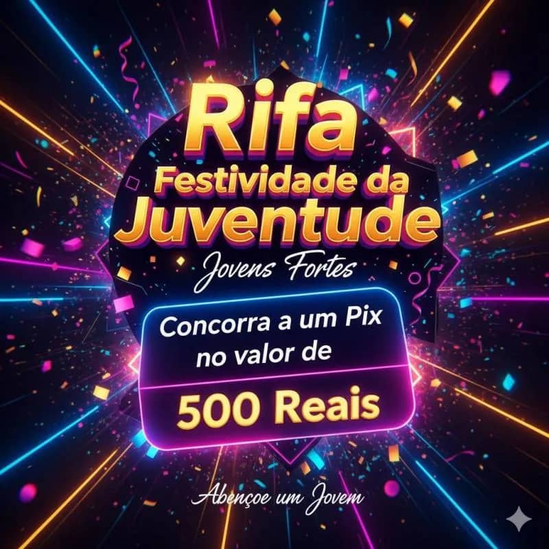 Imagem da campanha Rifa Festividade da Juventude