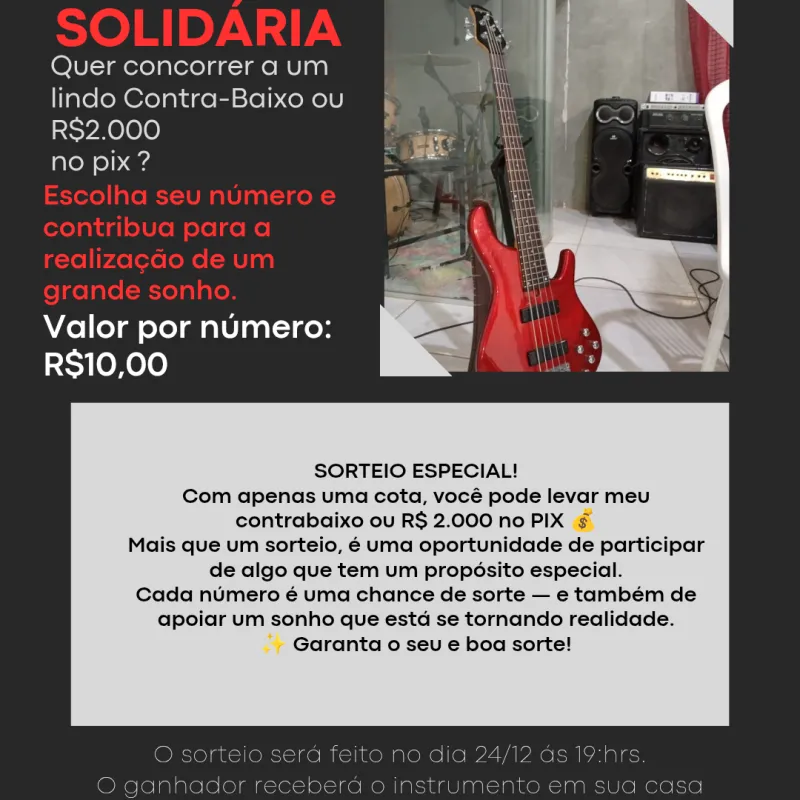 Imagem da campanha Contra-Baixo Millenium 5 ou R$2.000 no Pix