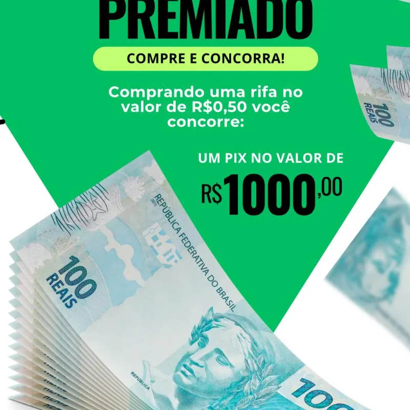 Imagem da campanha Pix premiado da sorte 🍀