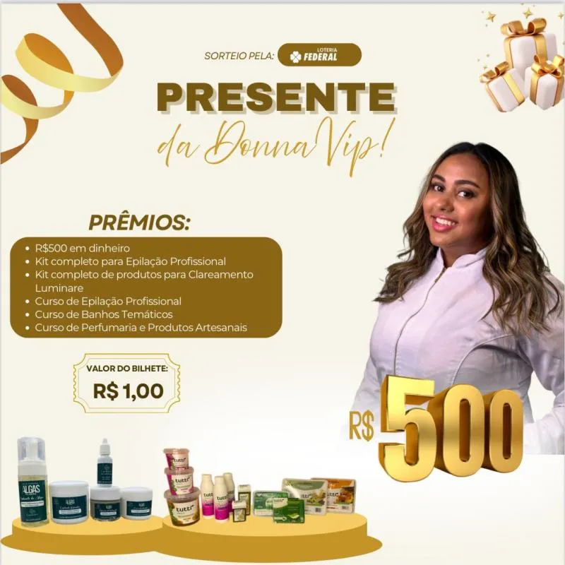 Imagem da campanha Ação Premiada Donna VIP