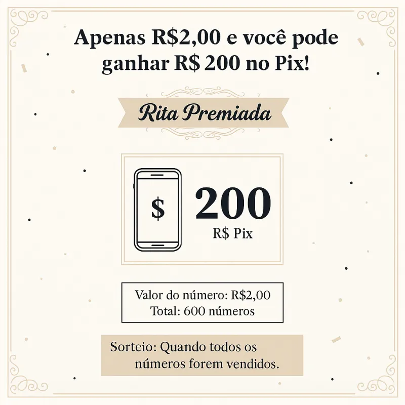 Imagem da campanha Rifa Premiada