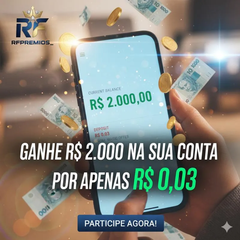 Imagem da campanha 2mil reias na sua conta 🤑