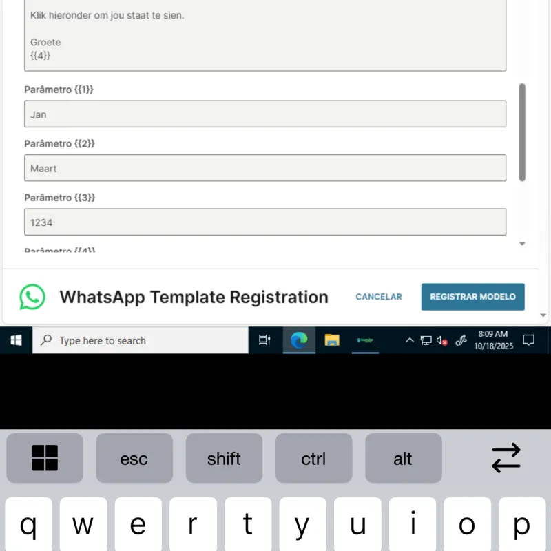 Imagem da campanha Teste