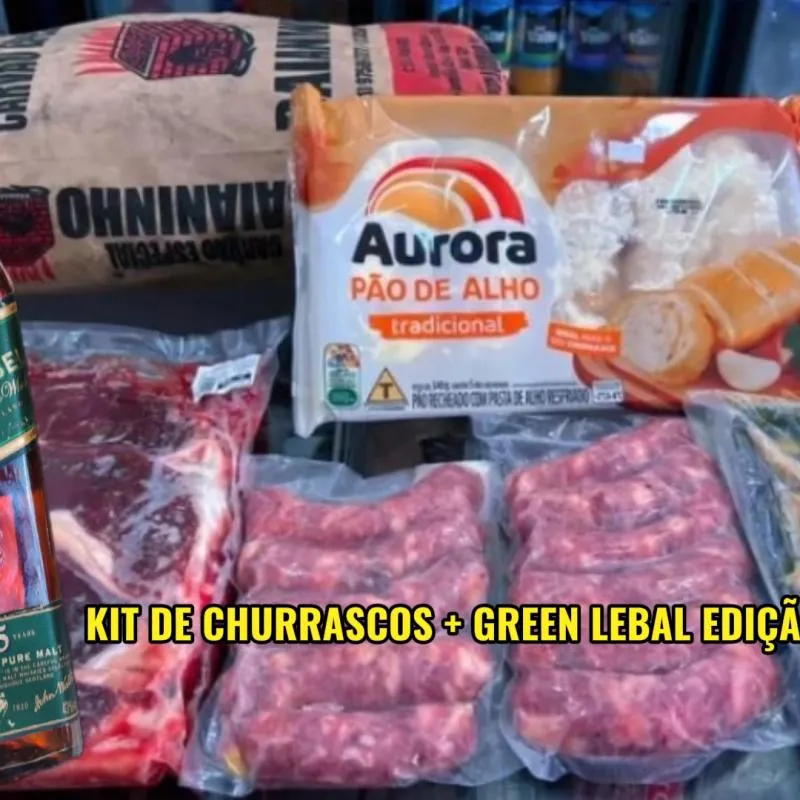 Imagem da campanha Kit de Churrasco + Garrafa De Green lebal Edição Eliminada 15 anos