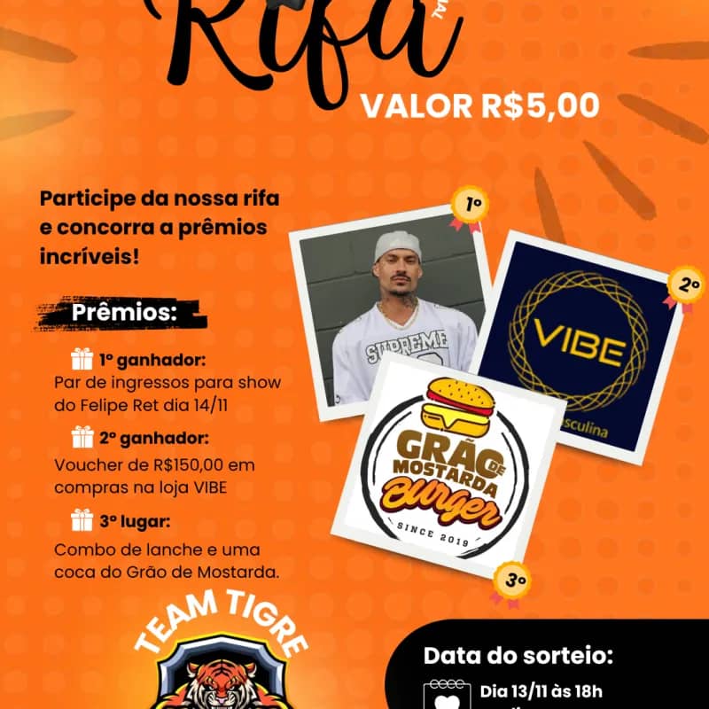 Imagem da campanha TEAM TIGRE