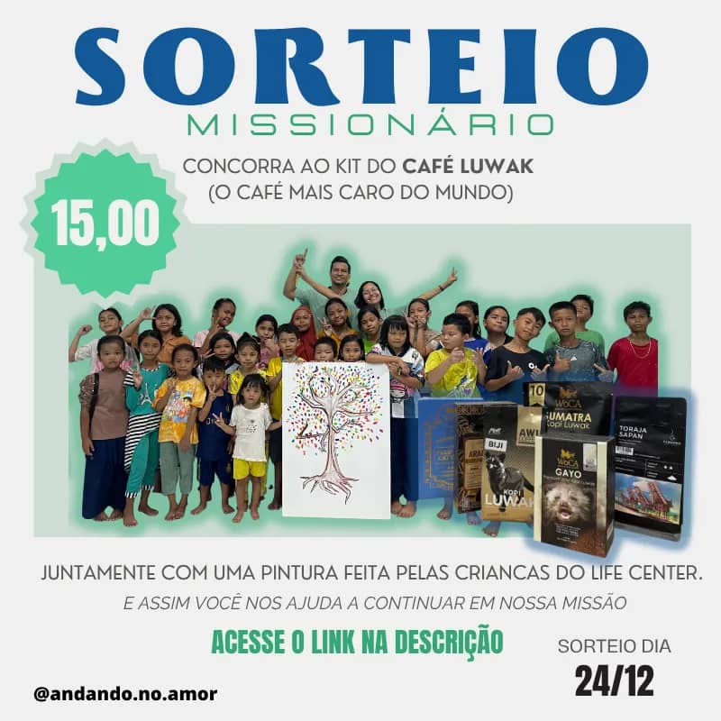 Imagem da campanha Sorteio Missionário