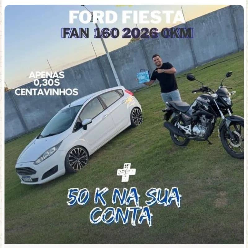 Imagem da campanha EDIÇÃO; FAN160 + FIESTA + 50 MIL
