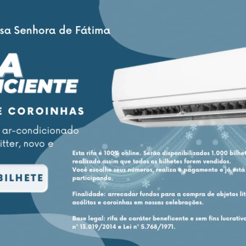Imagem da campanha RIFA BENEFICENTE ACÓLITOS E COROINHAS