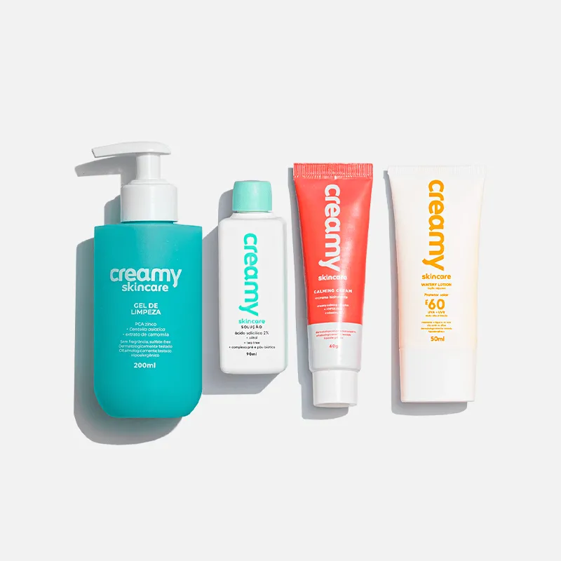 Imagem da campanha Uma linha de Skincare completa da Greamy