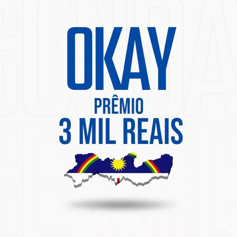 Imagem da campanha Okay 3 mill