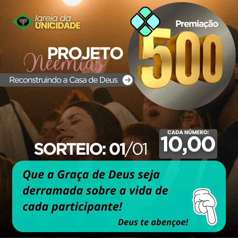 Imagem da campanha Projeto Neemias - Reconstruindo a Casa de Deus