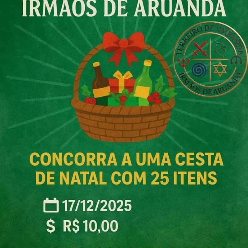 Imagem da campanha T.U Irmãos de Aruanda