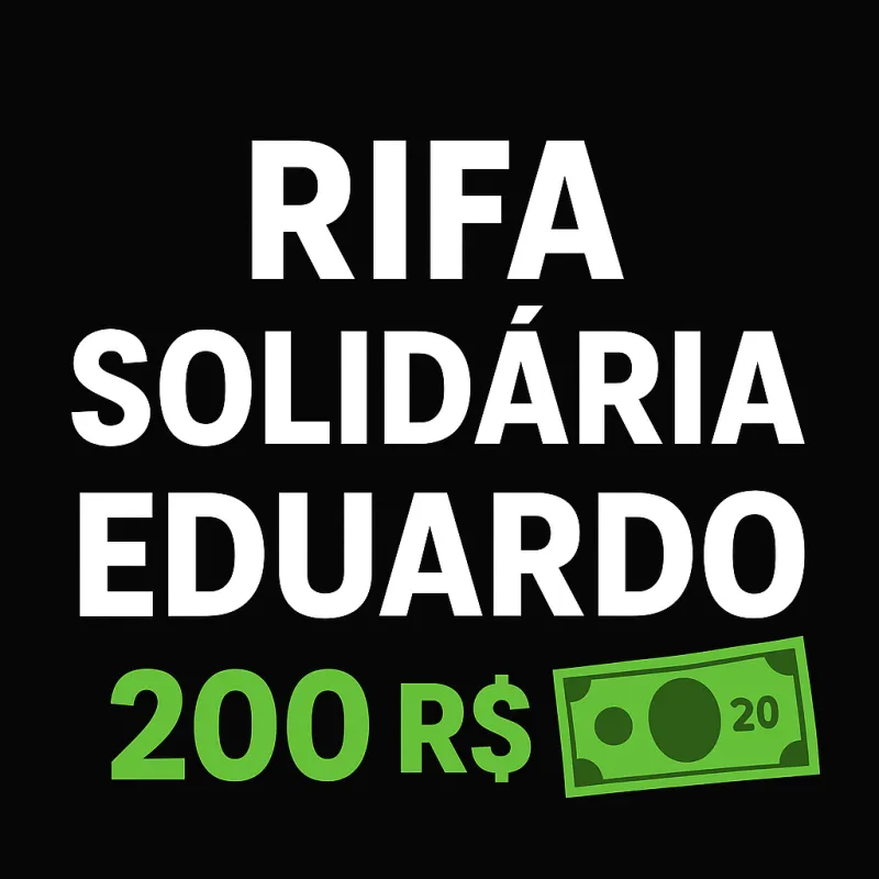 Imagem da campanha Rifa solidaria