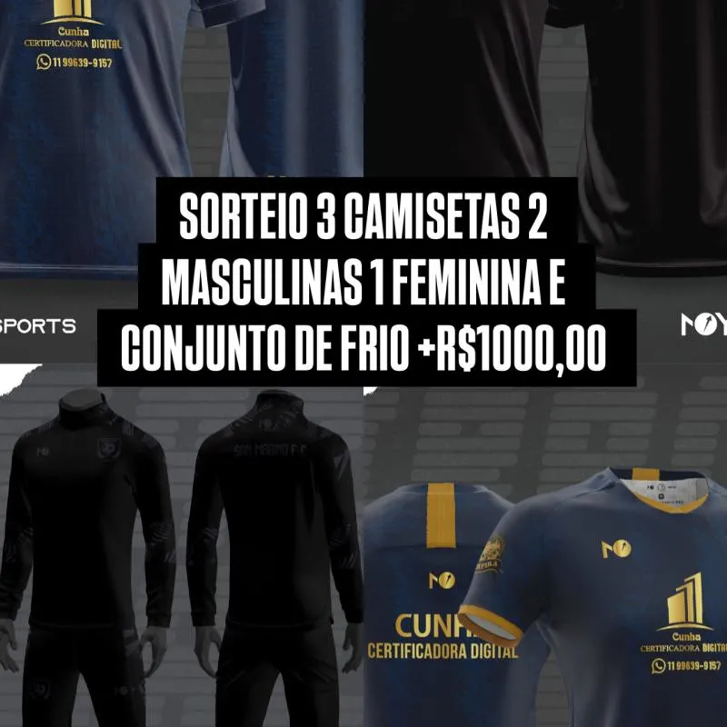 Imagem da campanha CONJUNTOS SAN MARINO(POLO AZUL , POLO PRETA E CONJUNTO DE FRIO) + R$ 1.000,00 NO PIX