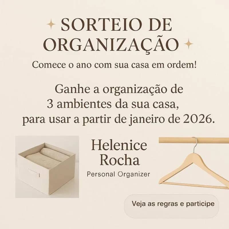 Imagem da campanha ÇÃO SOLIDÁRIA DE AMIGOS - 💜 Helenice Rocha – HR Organizer & Decor