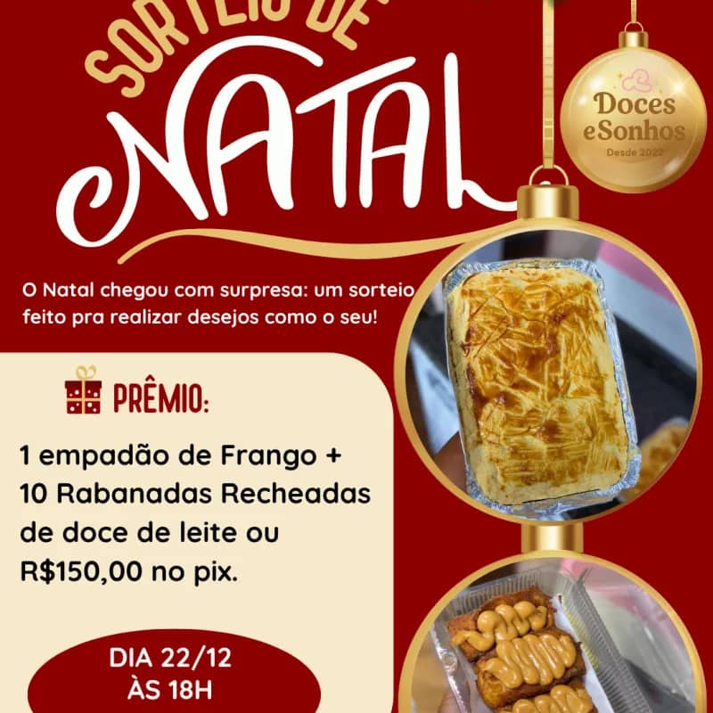Imagem da campanha SORTEIO DE NATAL 2025