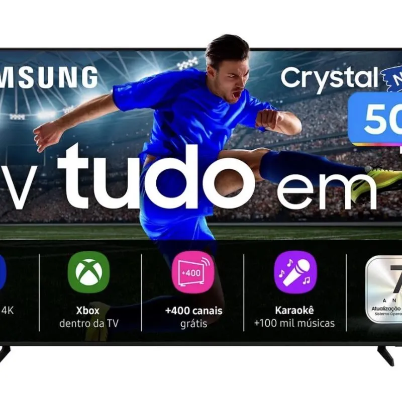 Imagem da campanha Smart TV Samsung 50" Crystal UHD 4K