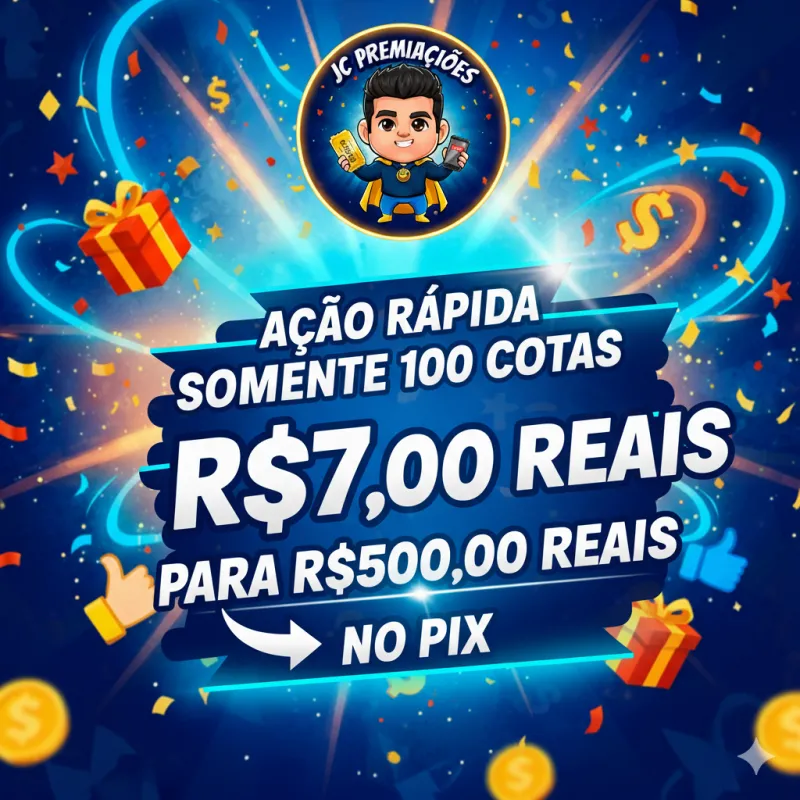 Imagem da campanha Ação rápida R$7,00 para R$500,00